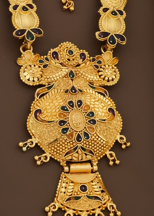 Gold Plated Fancy Necklace For Woman