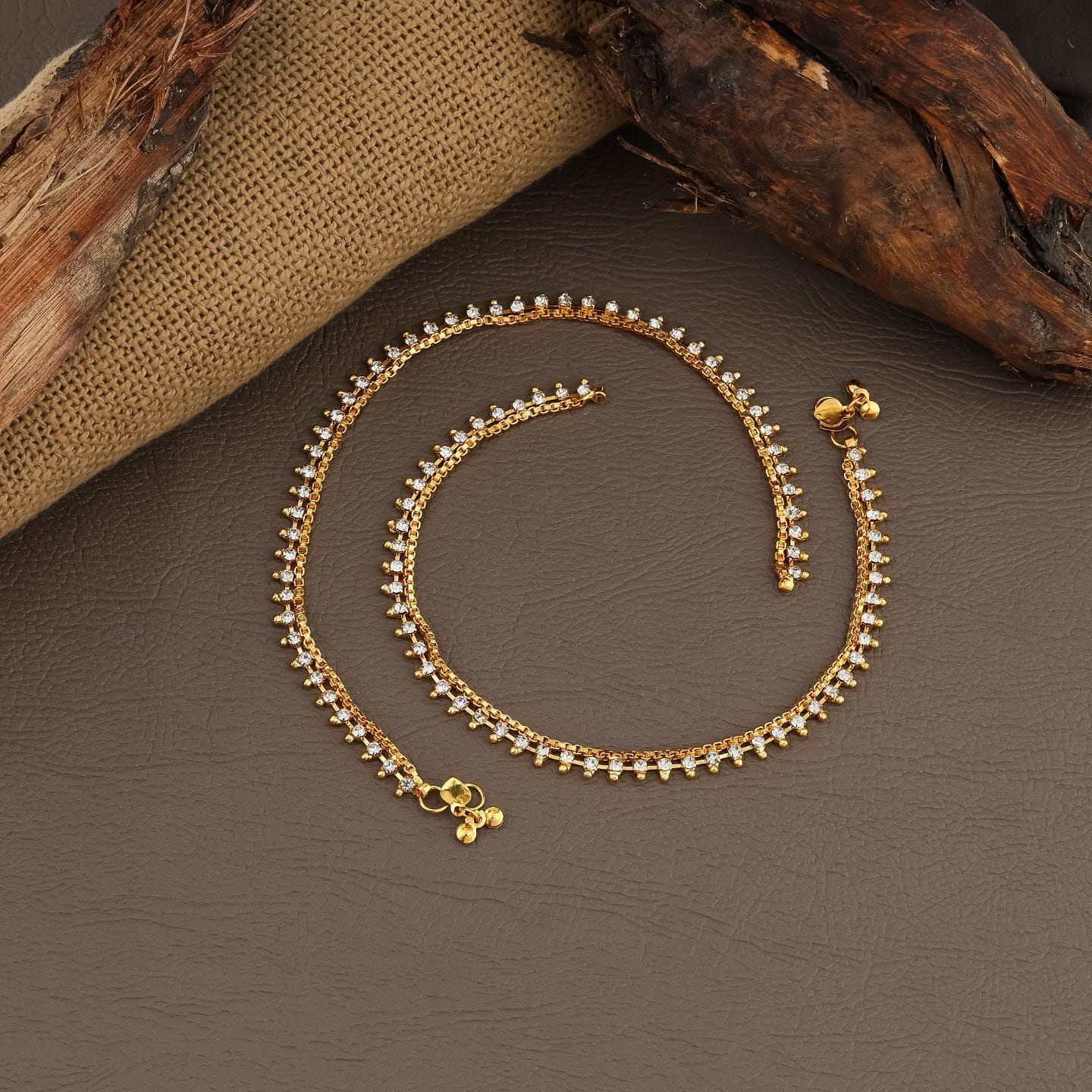 Gold Plated Fancy Anklate For Woman And Girls