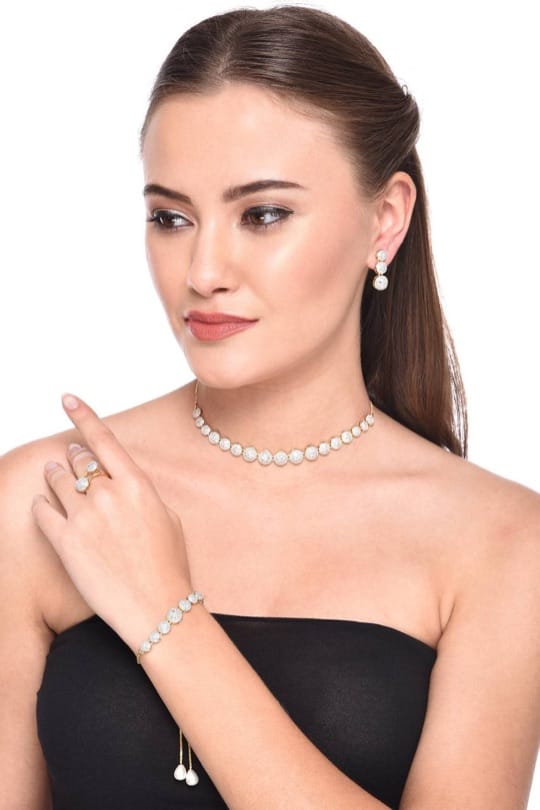 Silver Plated Fancy Combo For Woman