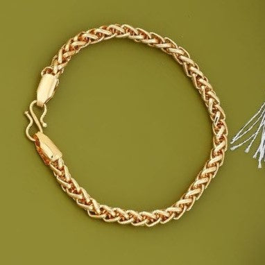 Gold Plated Fancy Men Bracelet