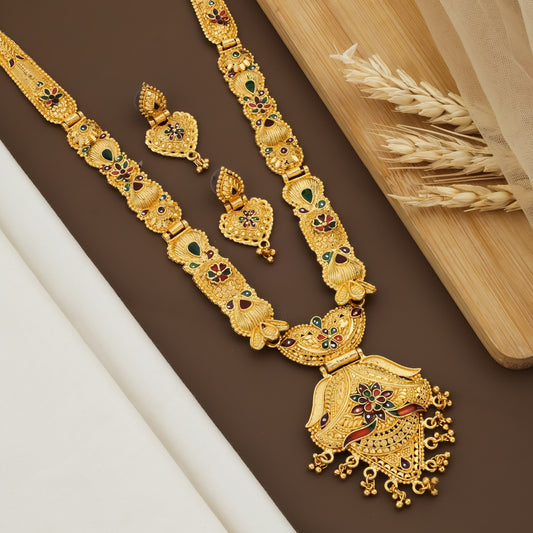 Gold Plated Fancy Necklace For Woman