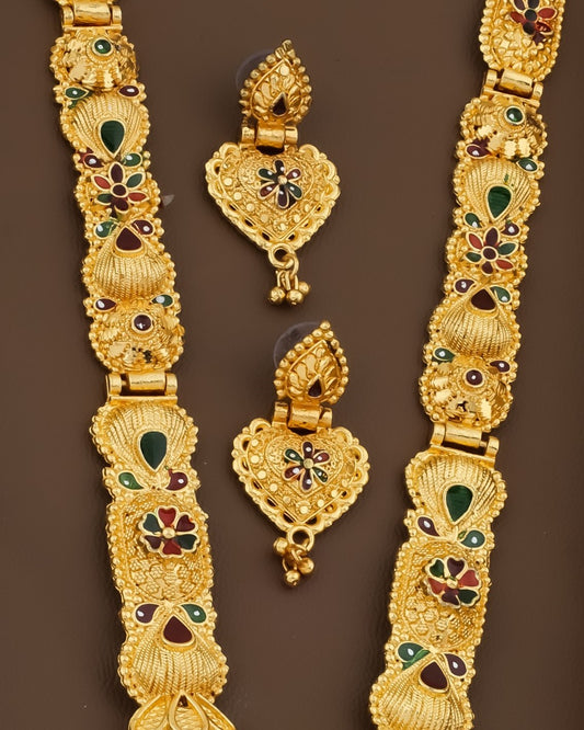 Gold Plated Fancy Necklace For Woman