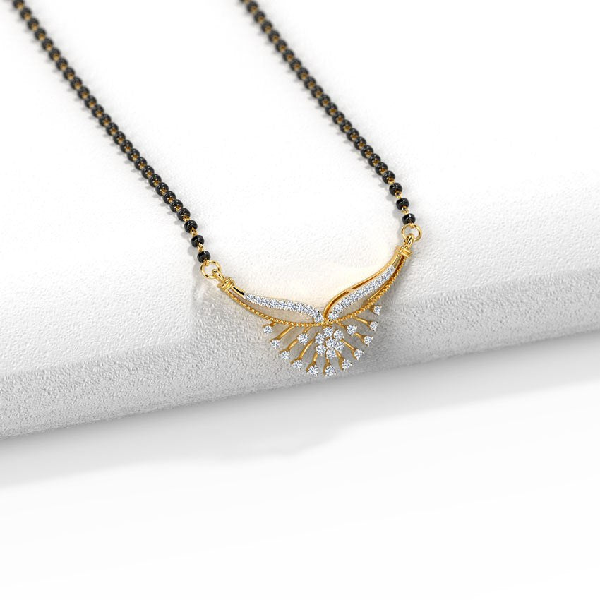Fancy Gold Plated Black Beads With Beautiful Pendant